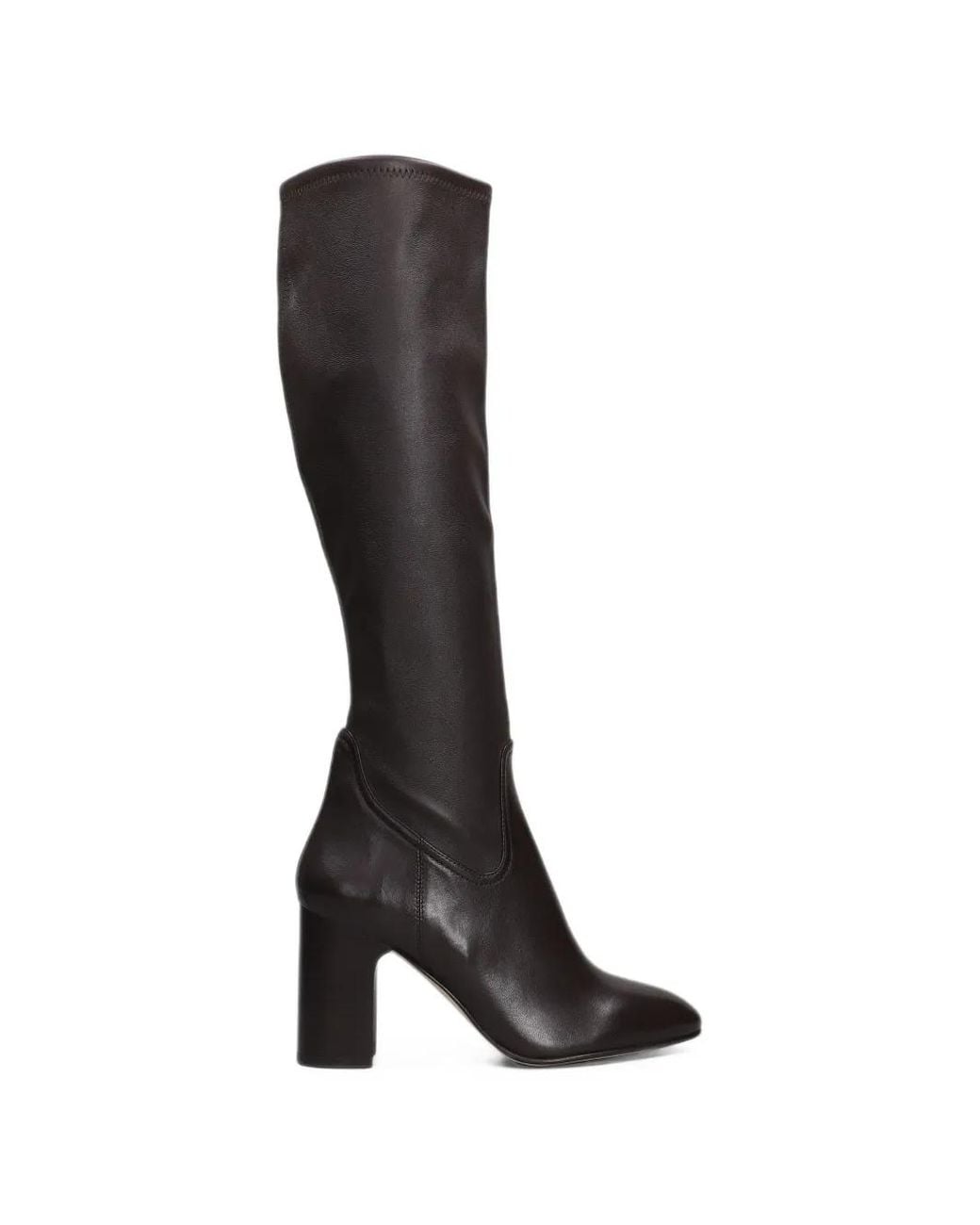 Stuart Weitzman Black Knee-High Leather Boots