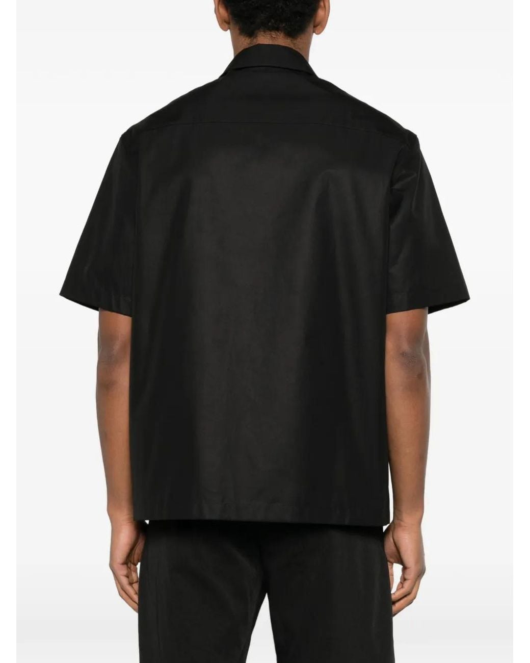 Jil Sander Overhemd Met Rits in het Black voor heren