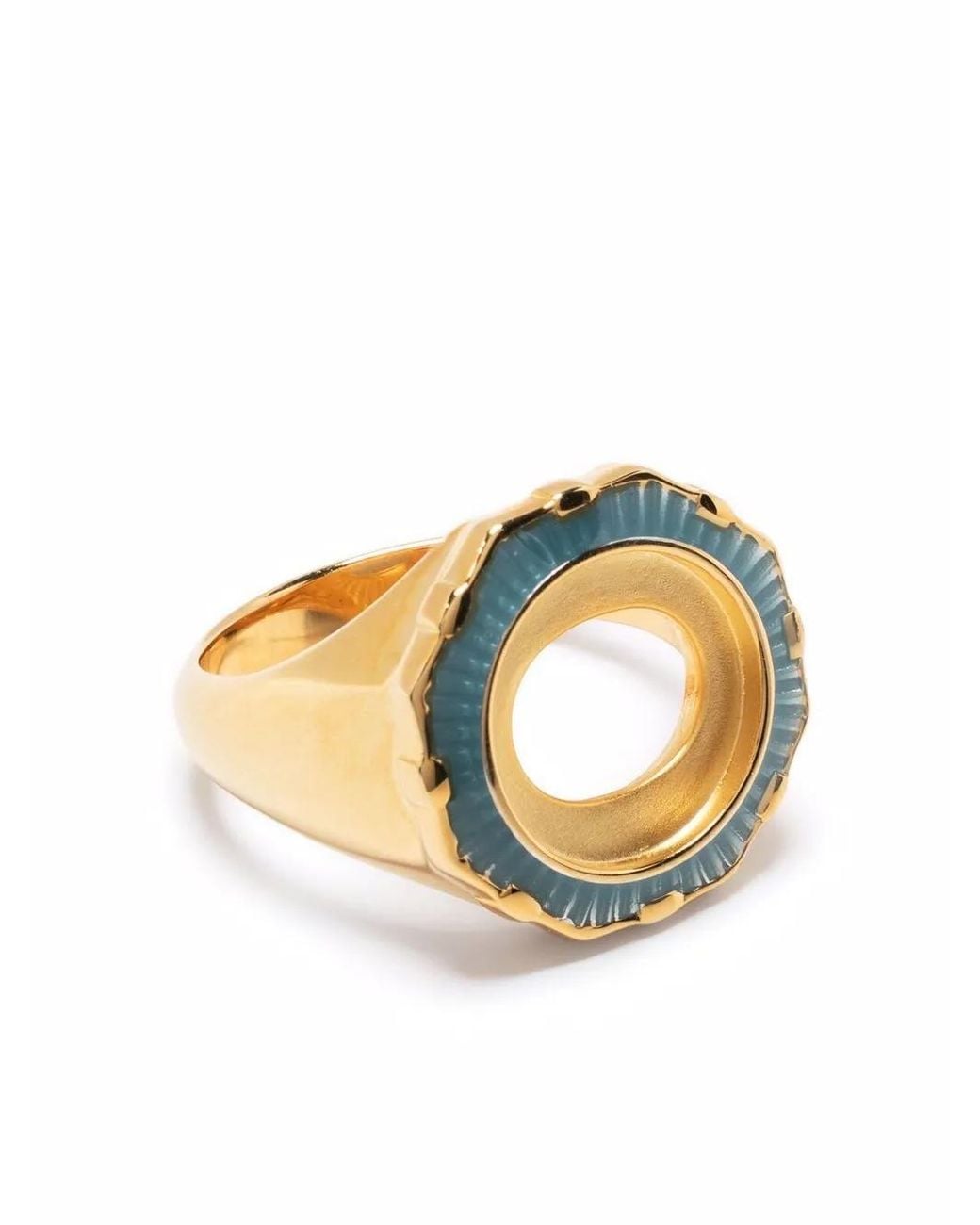 Maria Black White Pop Moss Ocean Ring