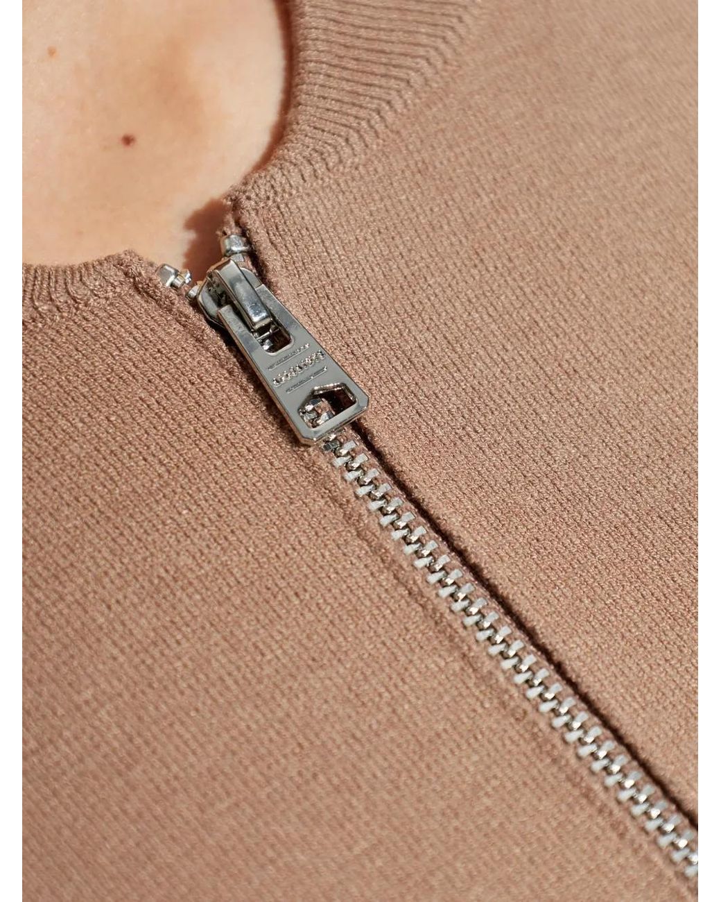 AllSaints Natural Sonny Zip-Up Cardigan