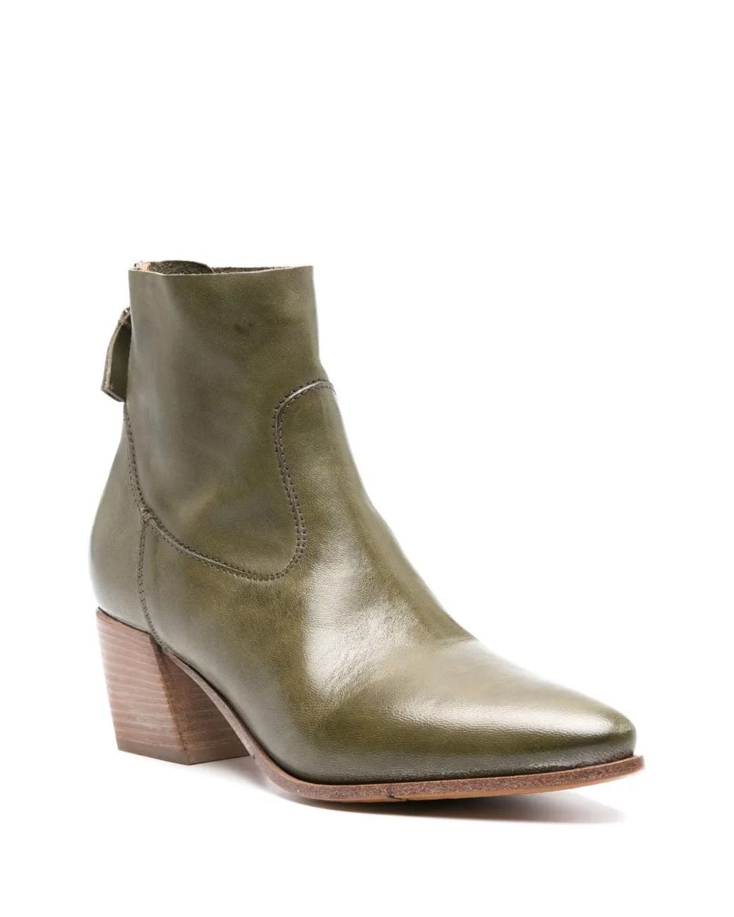 Moma Green Triumph Leather Boots