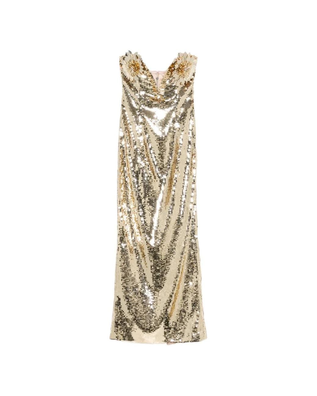 retroféte White Amulet Sequin Dress