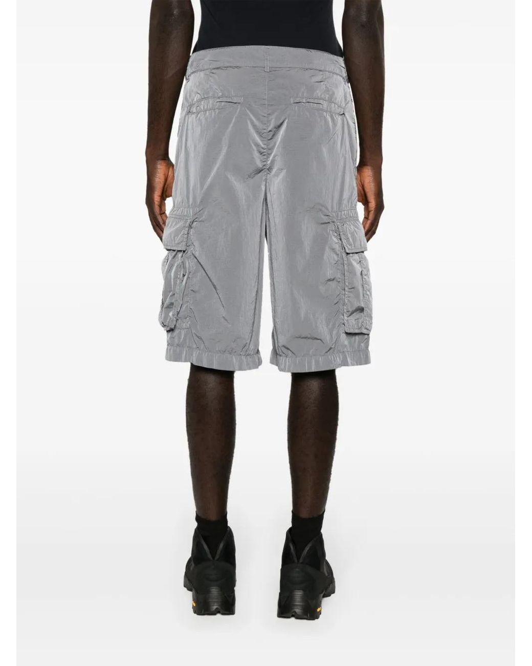Givenchy Gray 4G-Embroidered Cargo Shorts for men