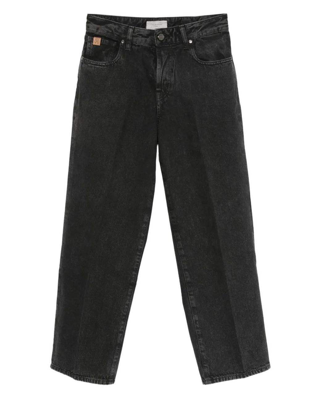 Jacob Cohen Black Pressed-Crease Jeans
