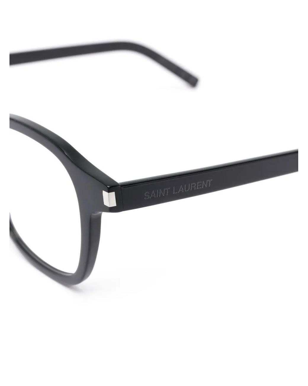Saint Laurent Blue Limo Square-Frame Glasses for men