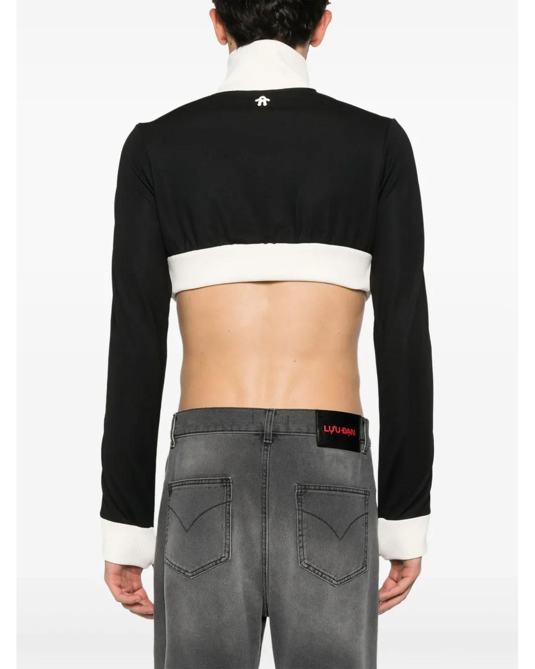 adidas X Avavav Cropped Track Sweatshirt in Black | Lyst UK