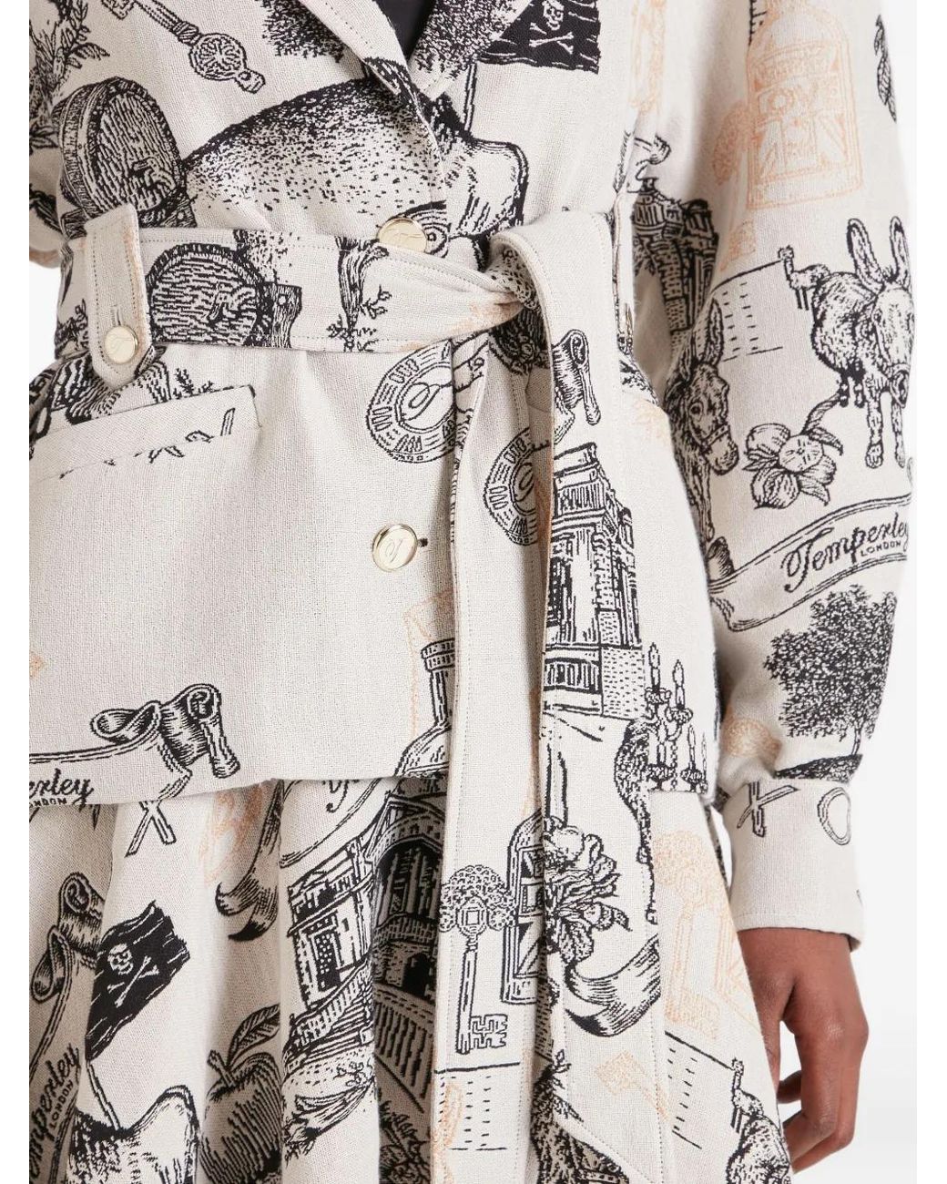 Temperley London White Belted Jacket