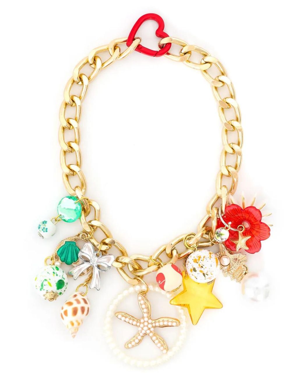 Amir Slama Metallic Appliqué-Detail Necklace