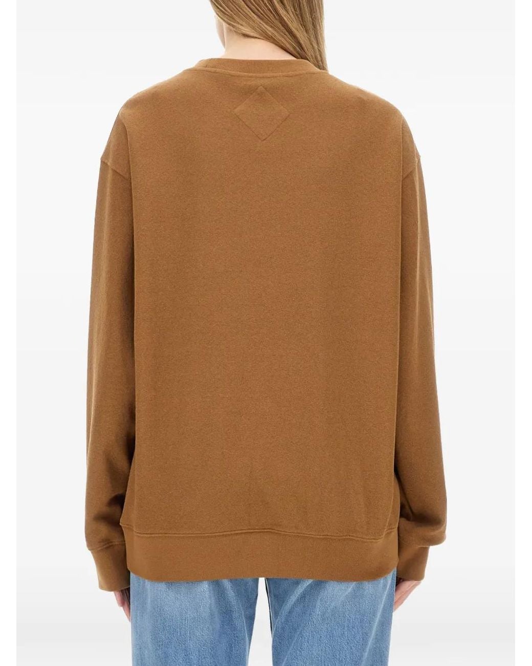 MCM Brown Logo-Patch Sweater