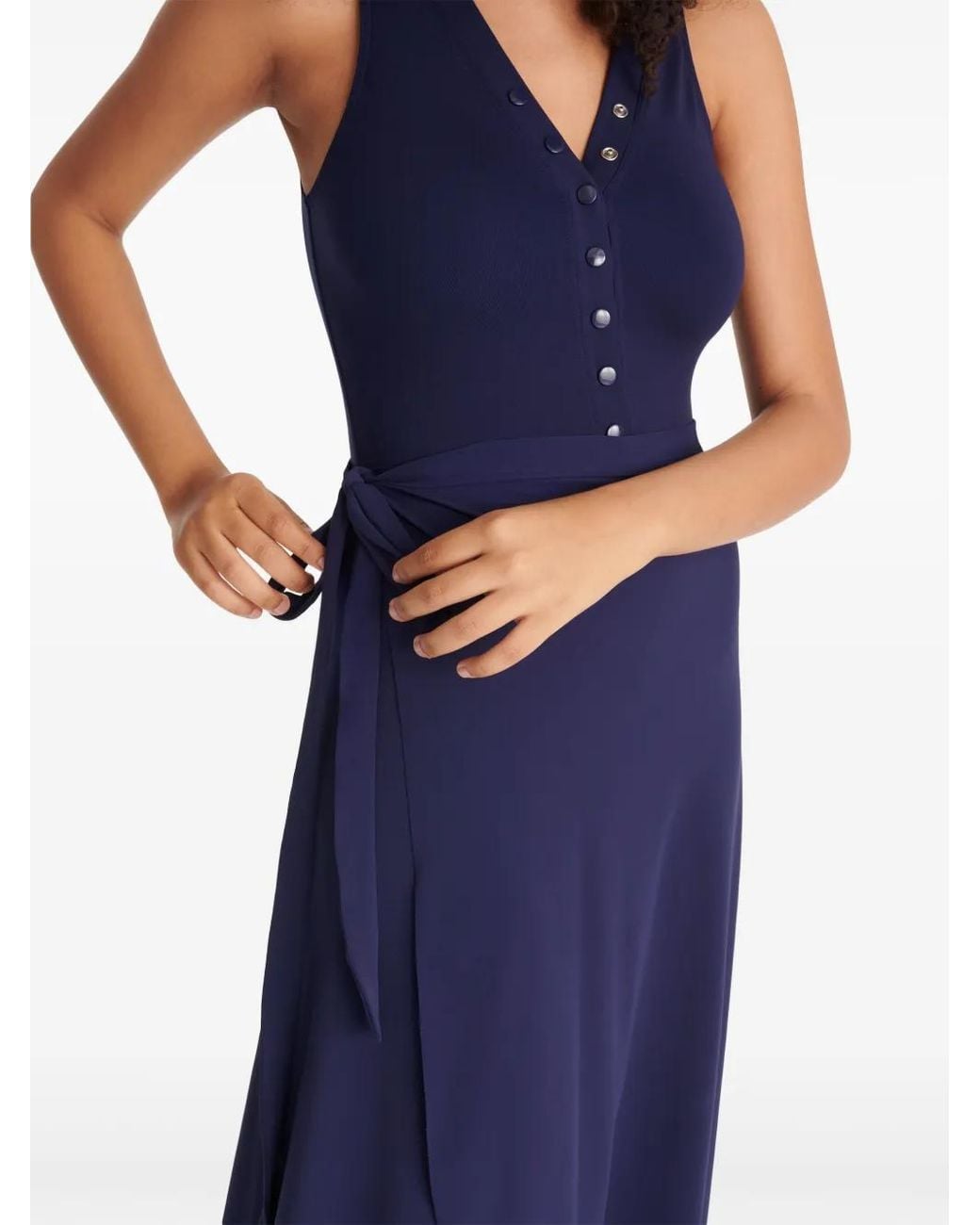 Eres Blue Julieta Midi Skirt