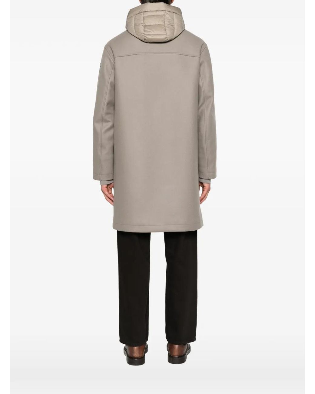 DUNO Natural Hooded Layered Coat for men