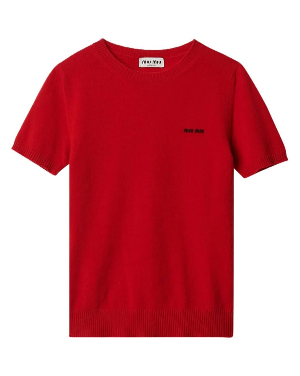 トップス Miu Miu 00s Red Rib Knit トップス Miu Miu 00s Red Rib Knit Miu Miu Knit Two-Piece Set