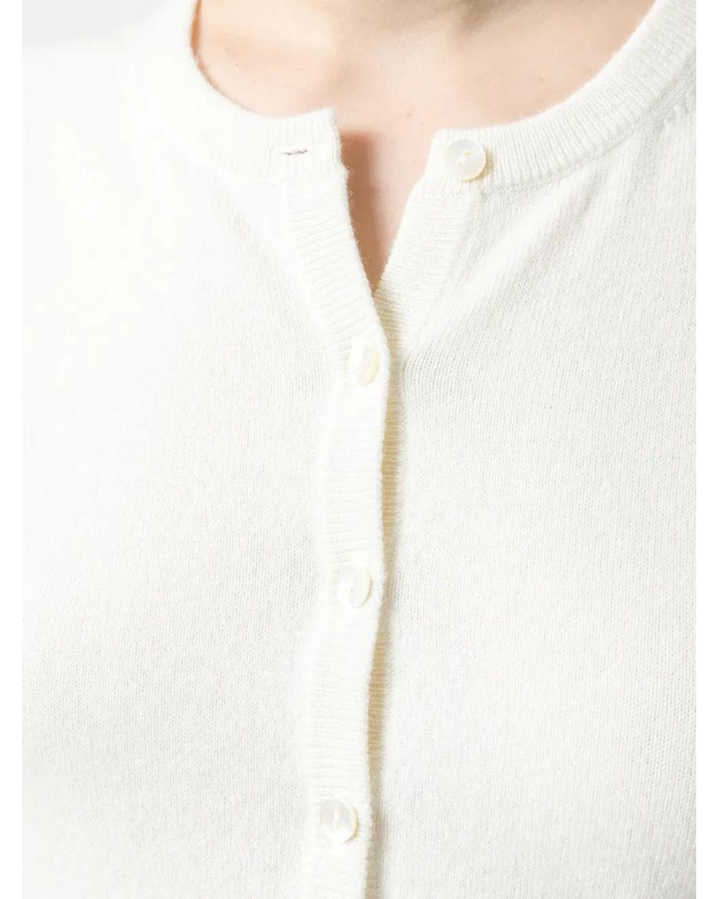 N.Peal Cashmere Multicolor Cashmere Round Neck Cardigan