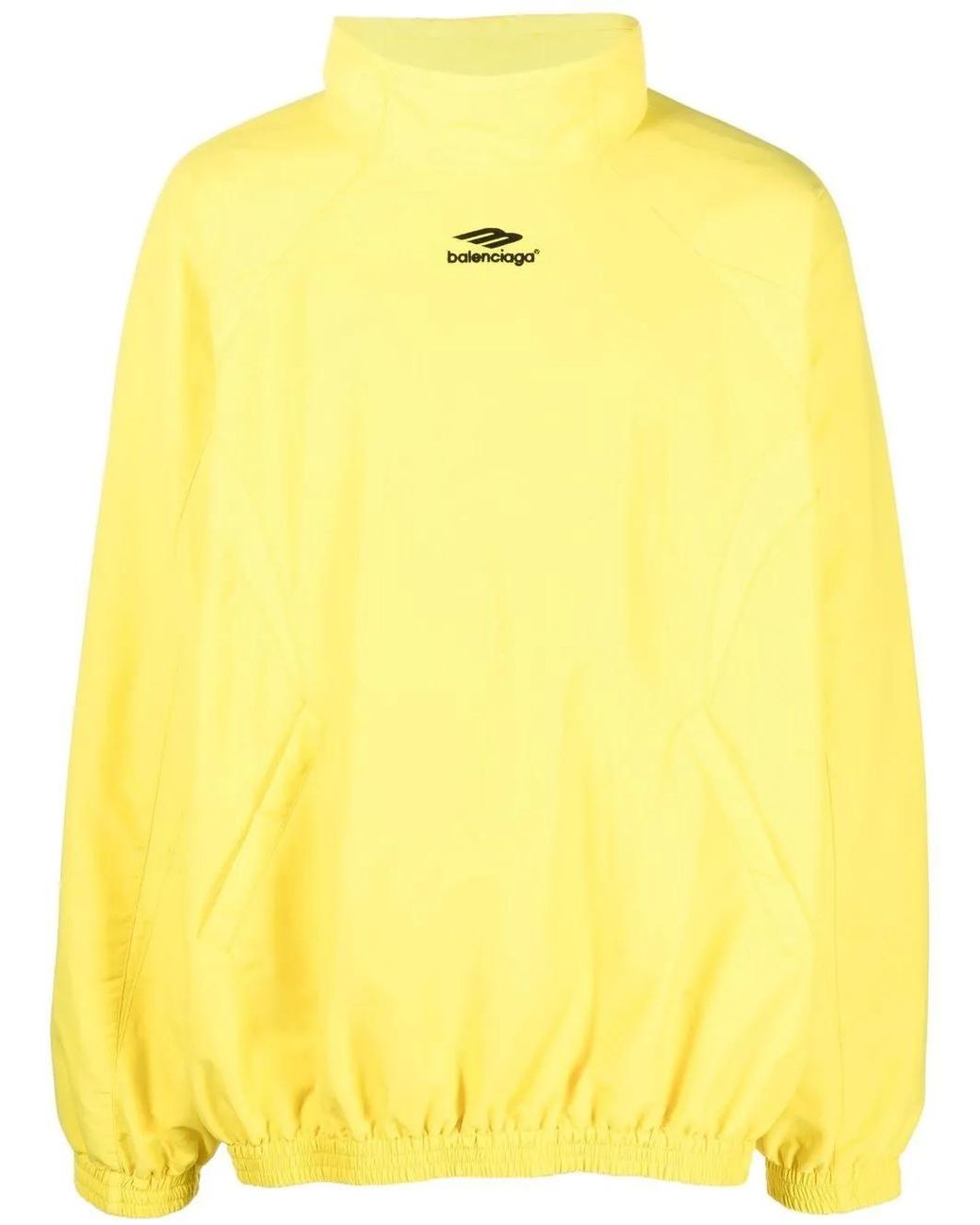 Balenciaga Yellow 3b Sports Icon Pull-over Tracksuit Jacket for men