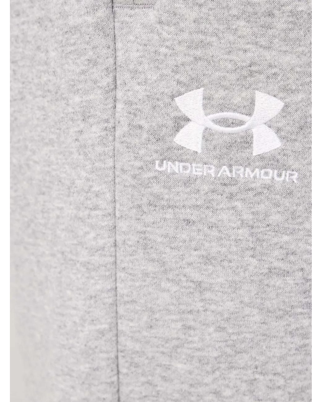 Under Armour Gray Ua Icon Logo-Embroidered Drawstring Track Pants for men