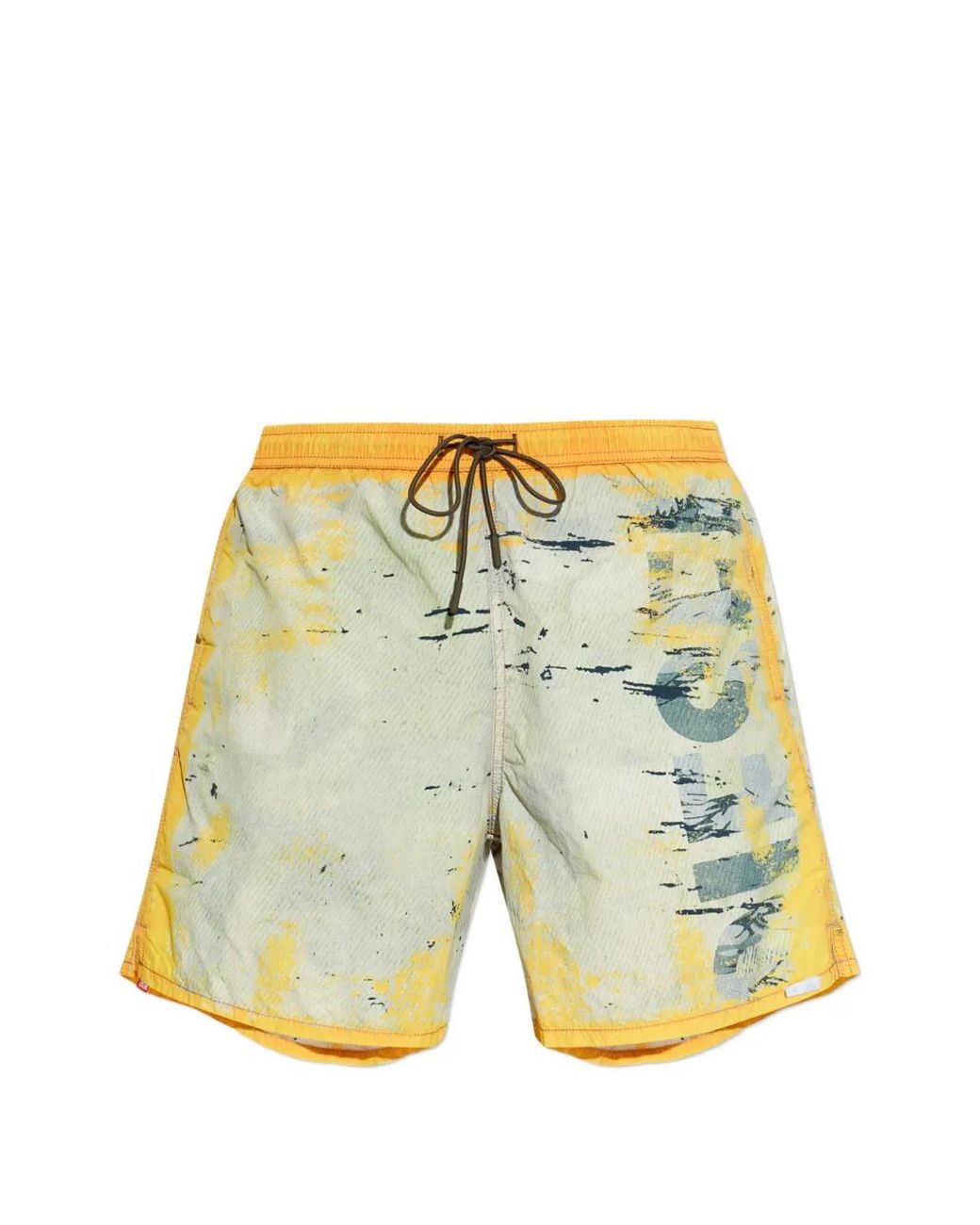 DIESEL Yellow Soccer-41-Utlt Swim Shorts for men