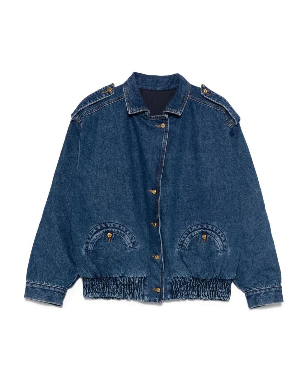 Blazé Milano Blue Elasticated Pocket Denim Jacket