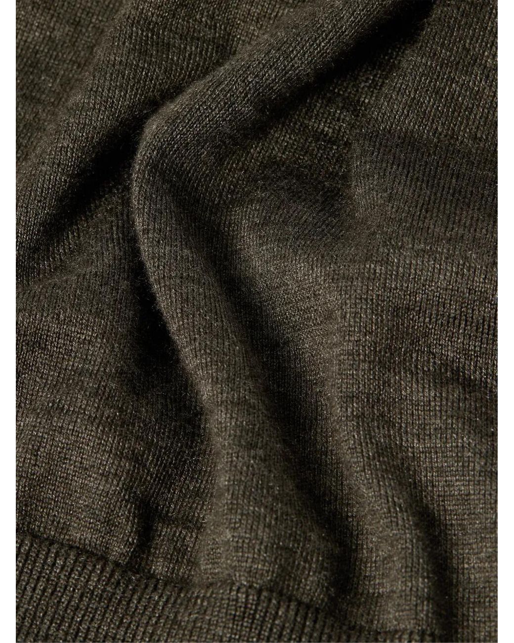 Zegna Green Cashseta Crewneck for men