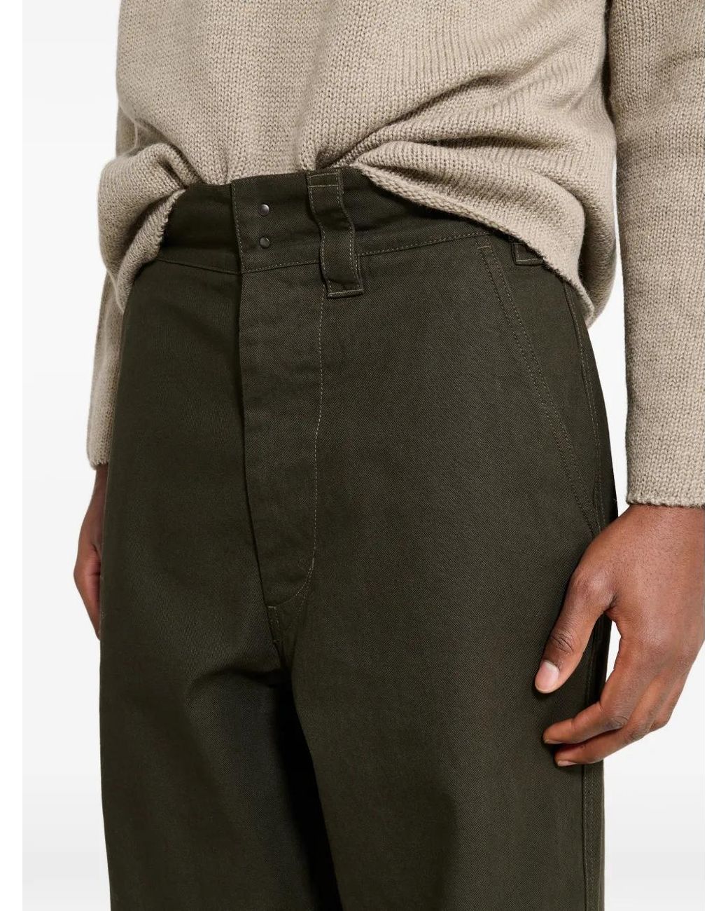 Margaret Howell Green Wide-Leg Trousers for men