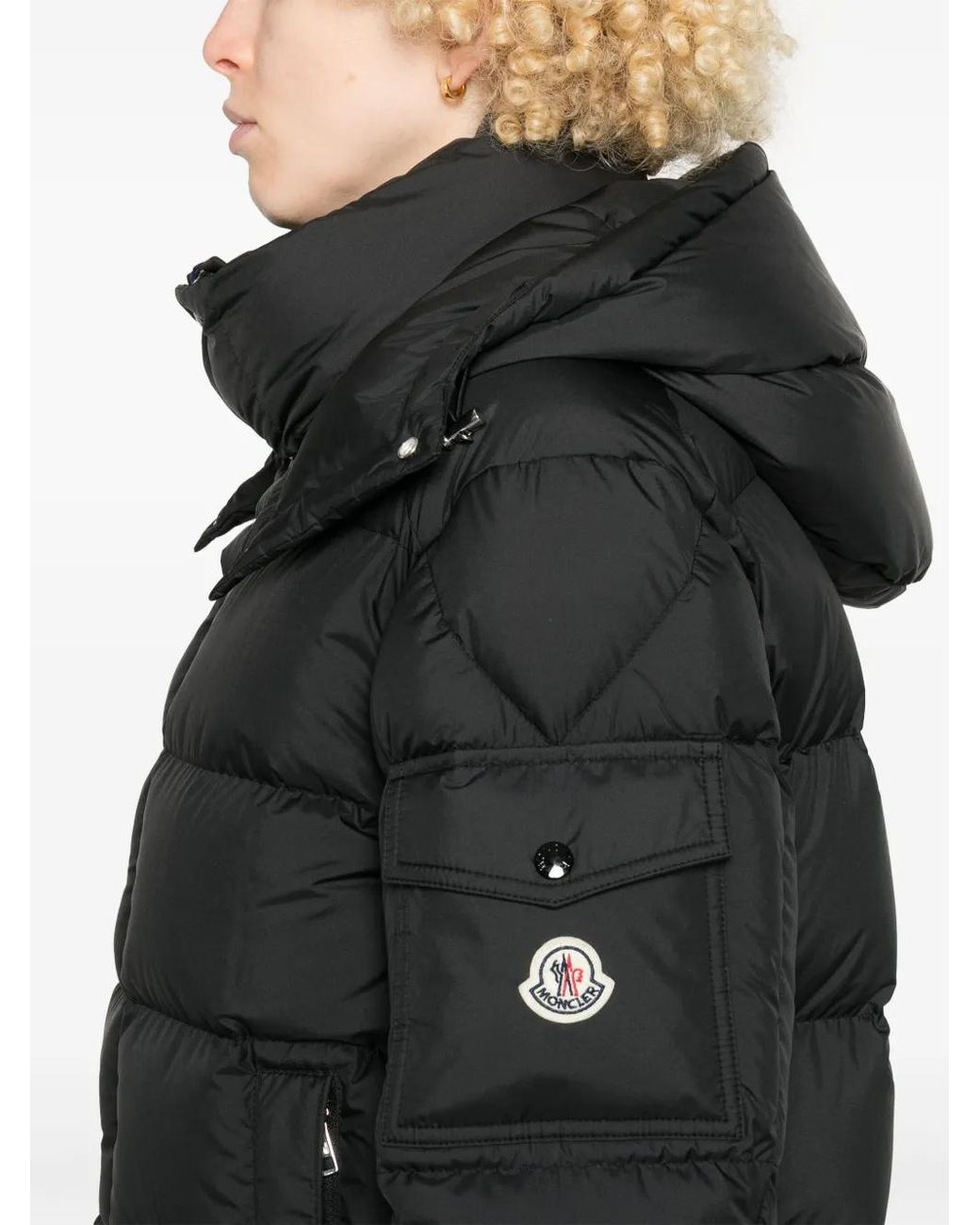Moncler Gevoerd Jack Met Capuchon in het Black