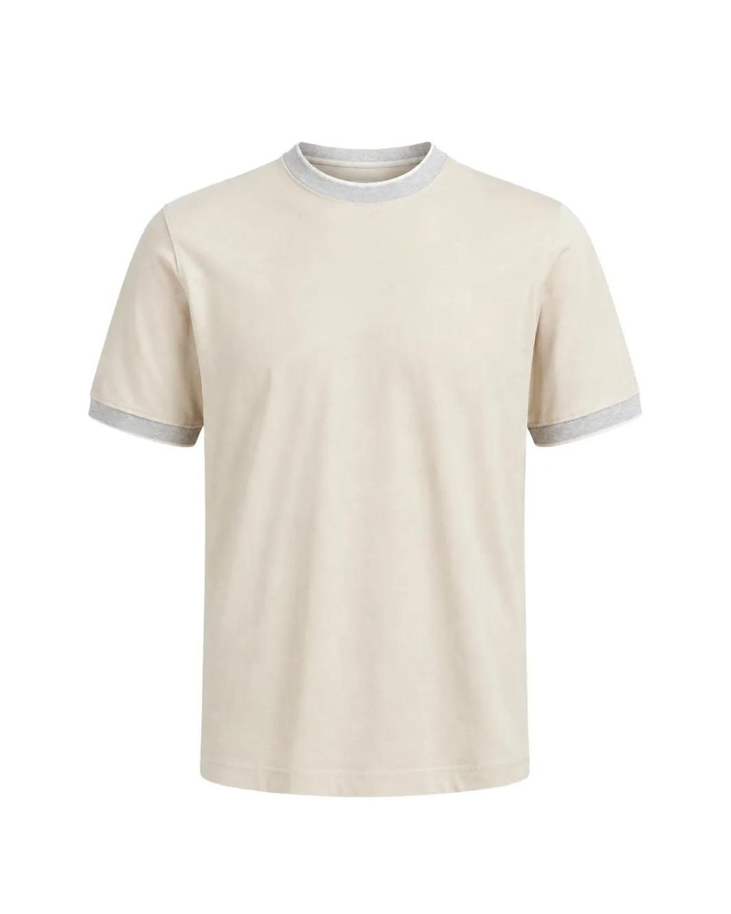 Fradi White Contrast-Trim T-Shirt for men