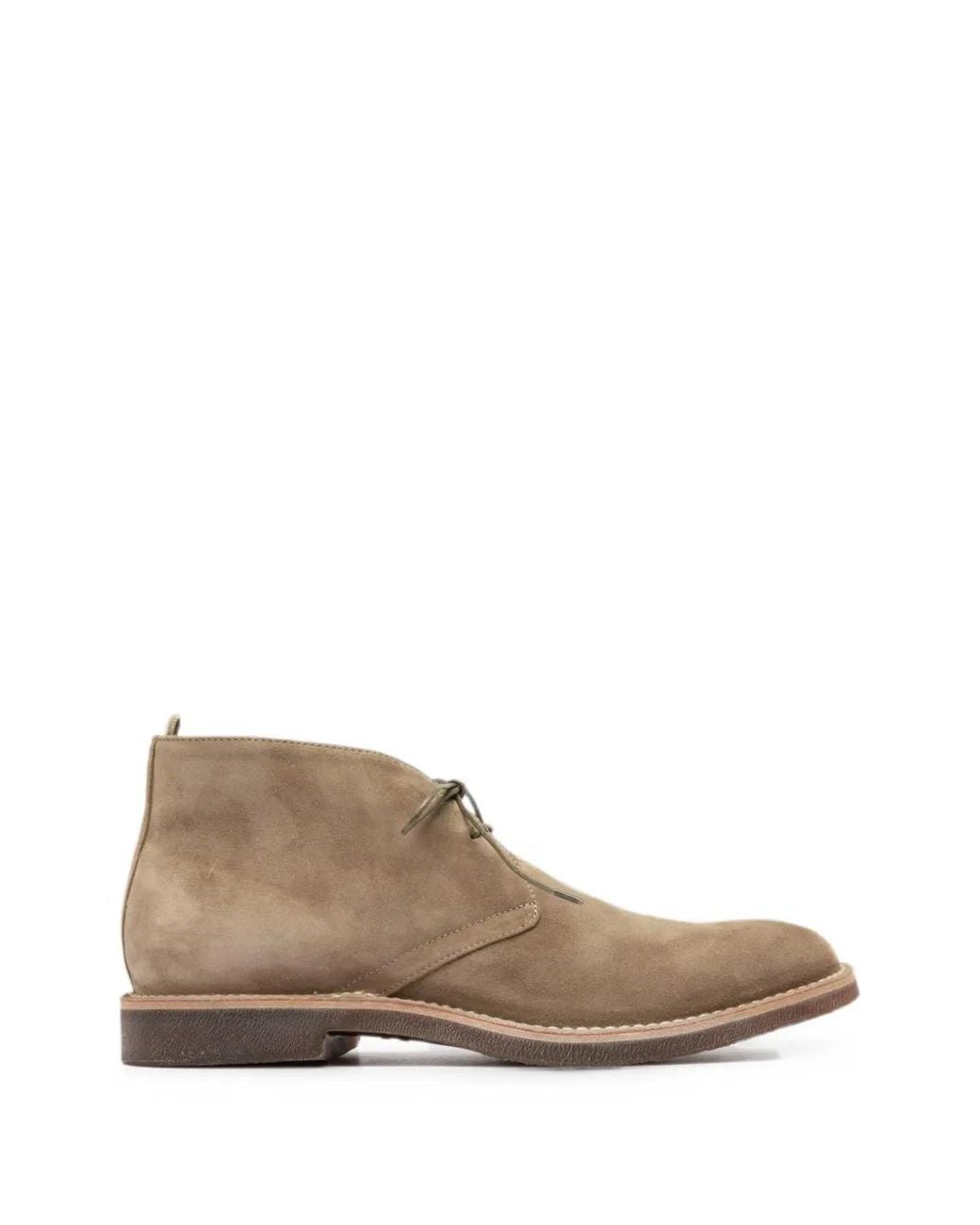 Officine Creative Brown Hopkins Suede Boots for men