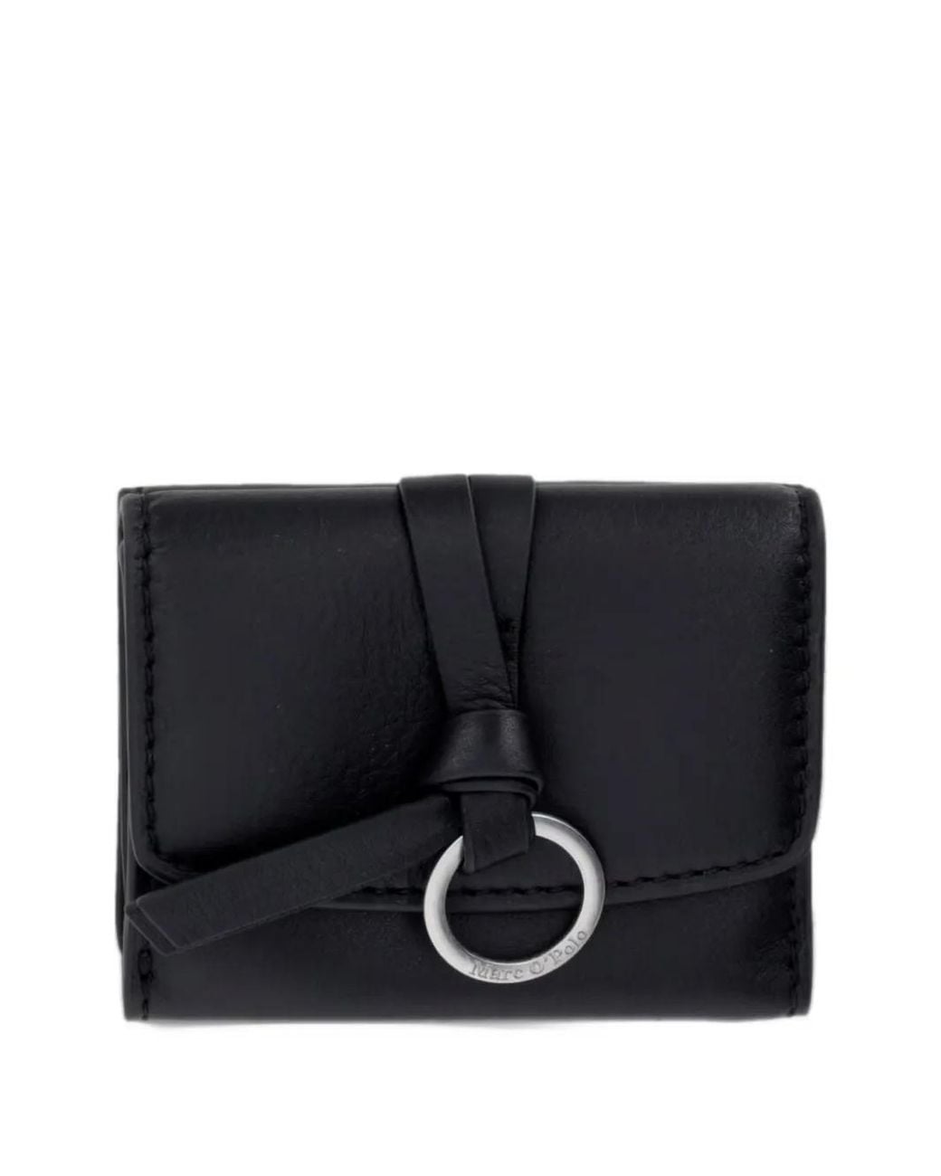 Marc O' Polo Black Leni Ring-Embellished Wallet