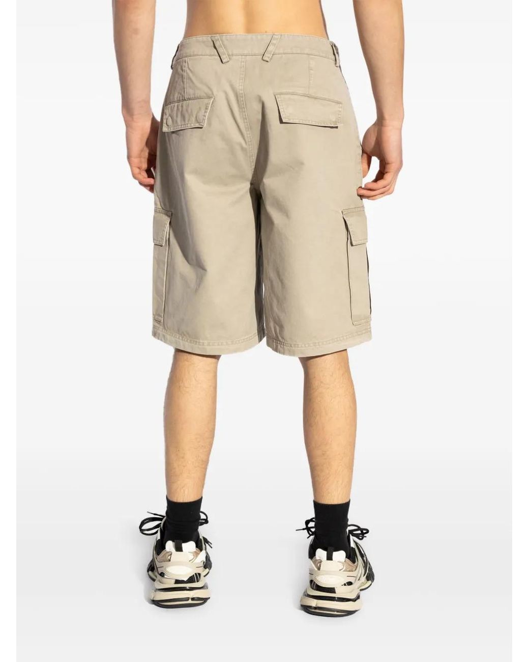 M I S B H V Natural Cotton Cargo Shorts for men