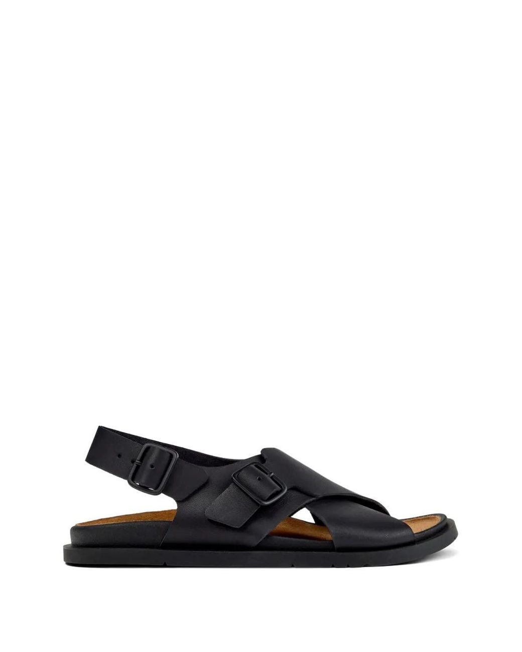 Camper White Lluc Buckled Crossover-Strap Sandals