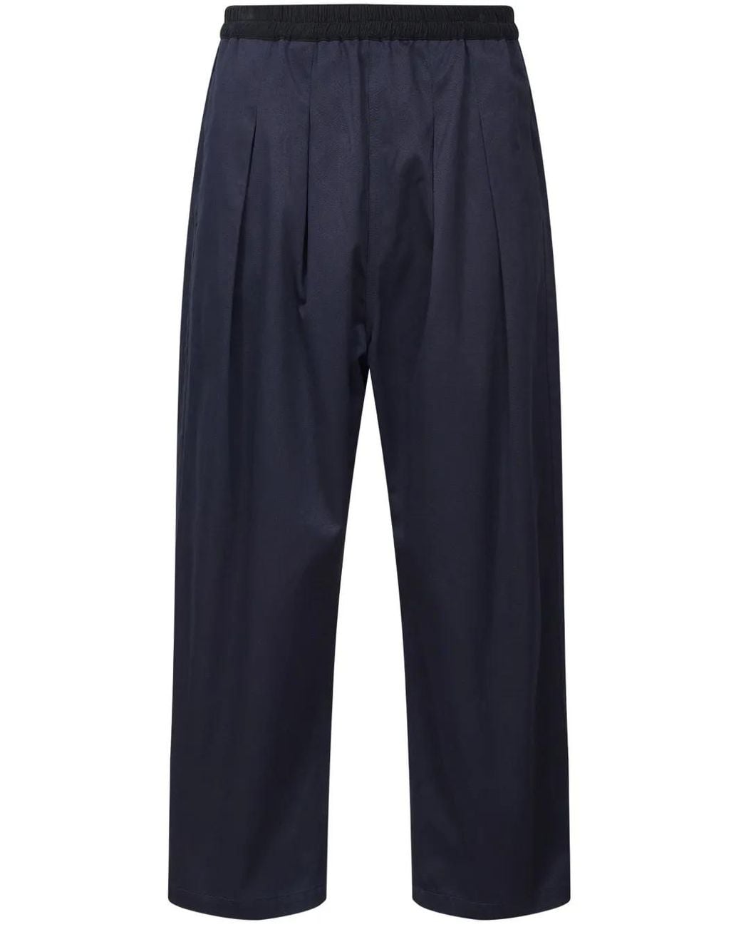 Maison Margiela Blue Wide Cropped Pants for men