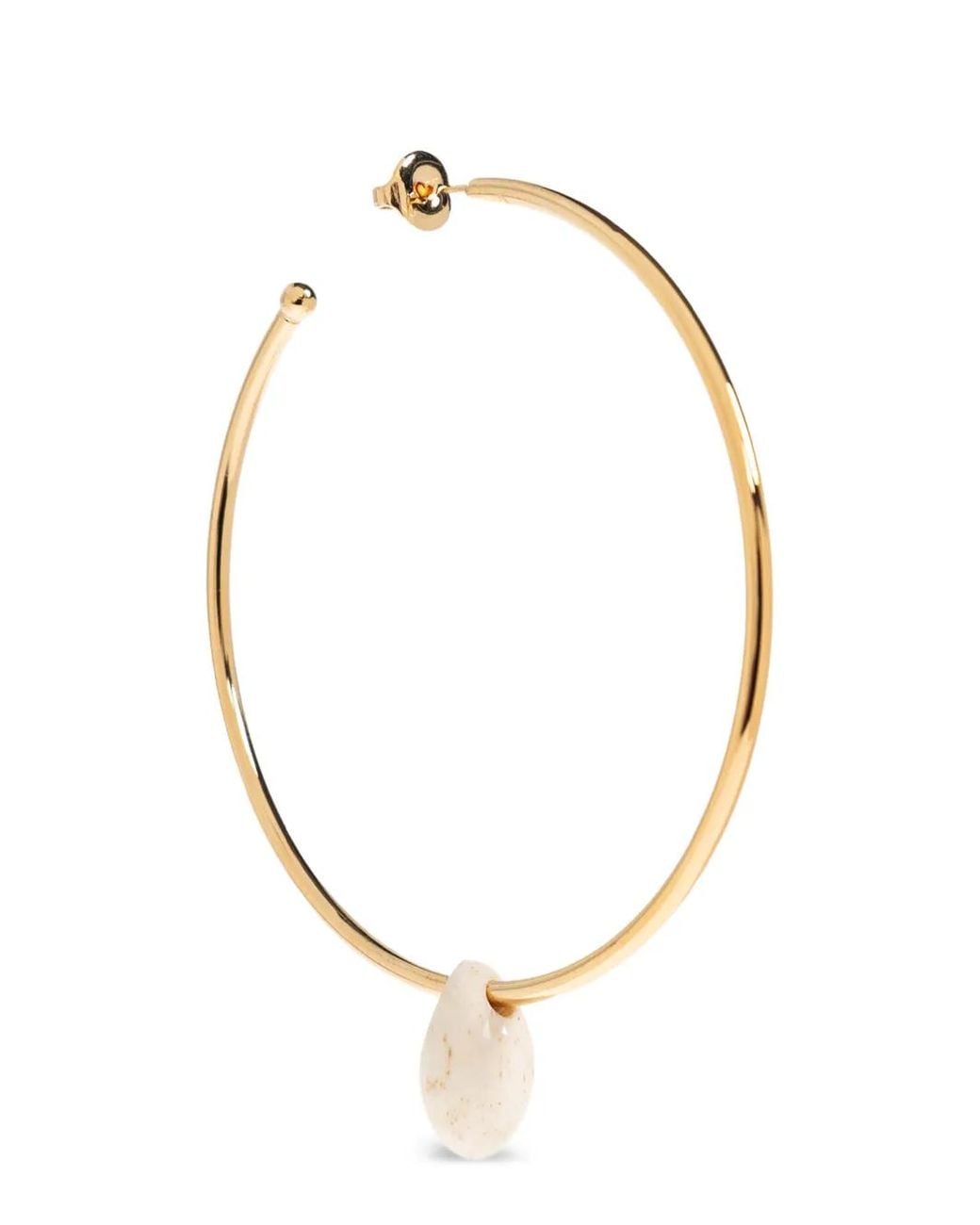 Isabel Marant Metallic Pendant Hoop Earrings