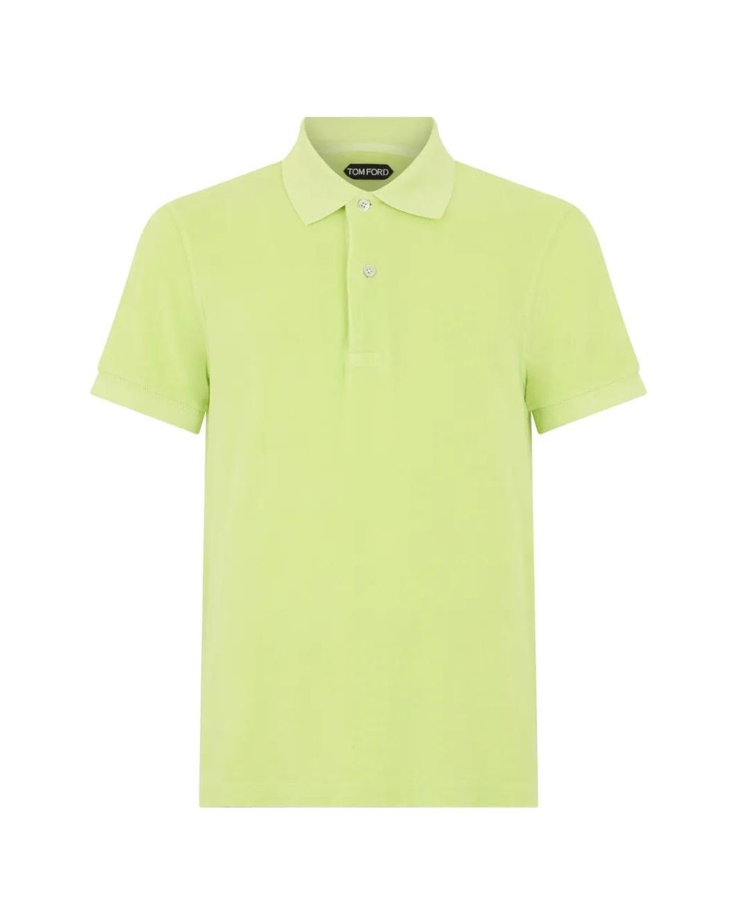 Tom Ford Yellow Button Polo Shirt for men