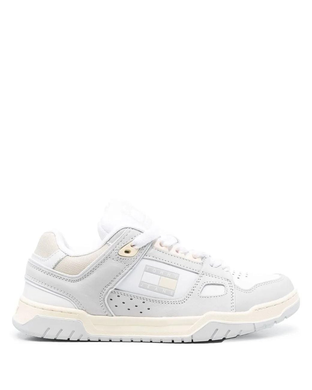 Tommy Hilfiger White Skate Leather Sneakers