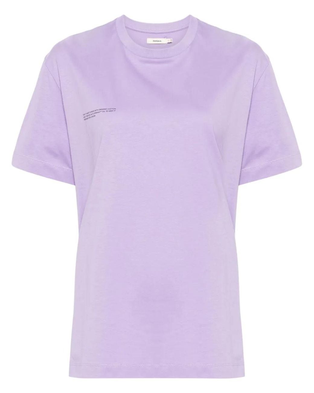 PANGAIA Purple Slogan-Print T-Shirt