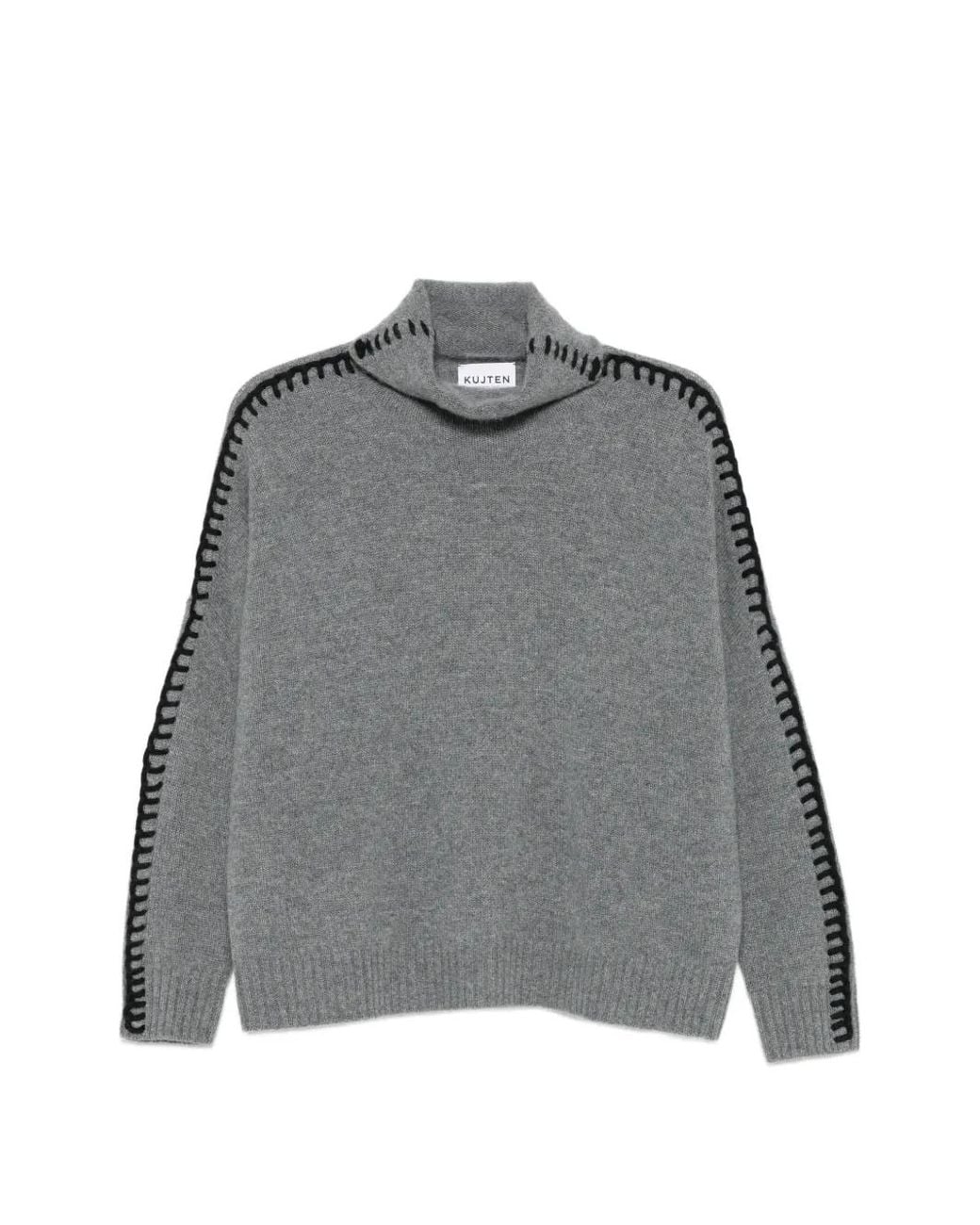 Kujten Gray Long-Sleeves Sweater