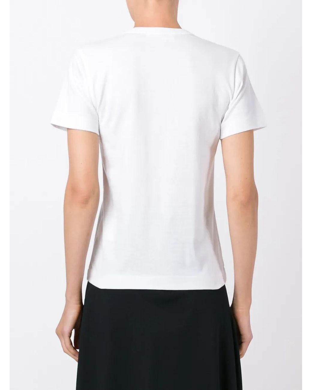 COMME DES GARÇONS PLAY Green Logo Print T-Shirt