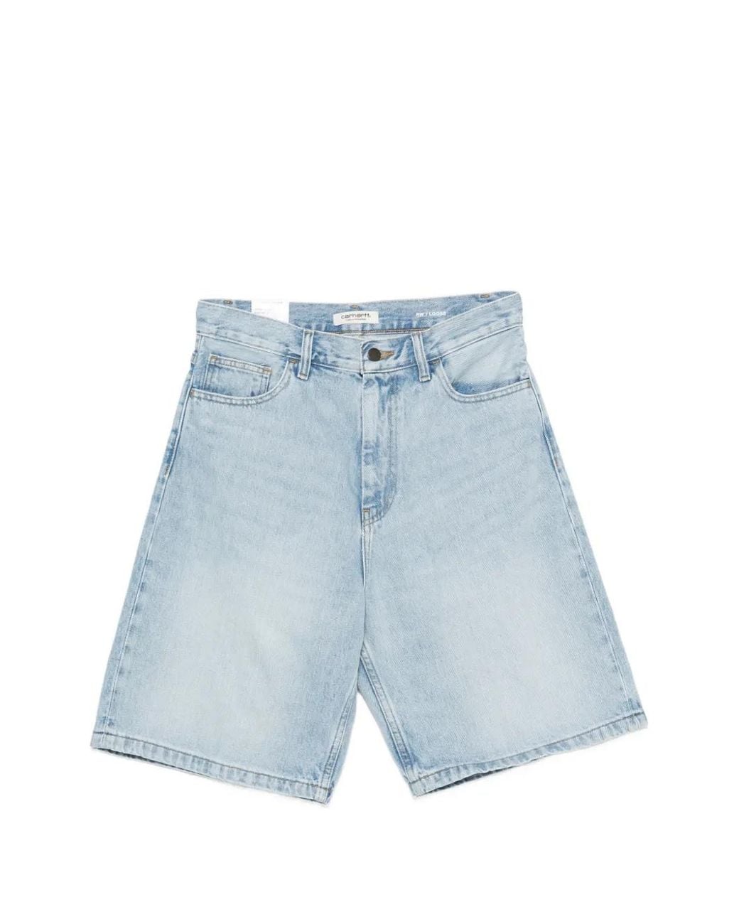 Carhartt Blue Brandon Bleached Denim Shorts