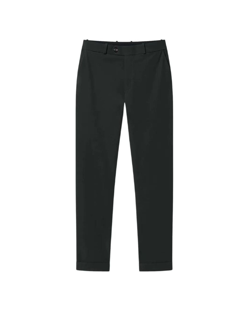 Rrd Black Belt-Loops Button-Fastening Trousers for men