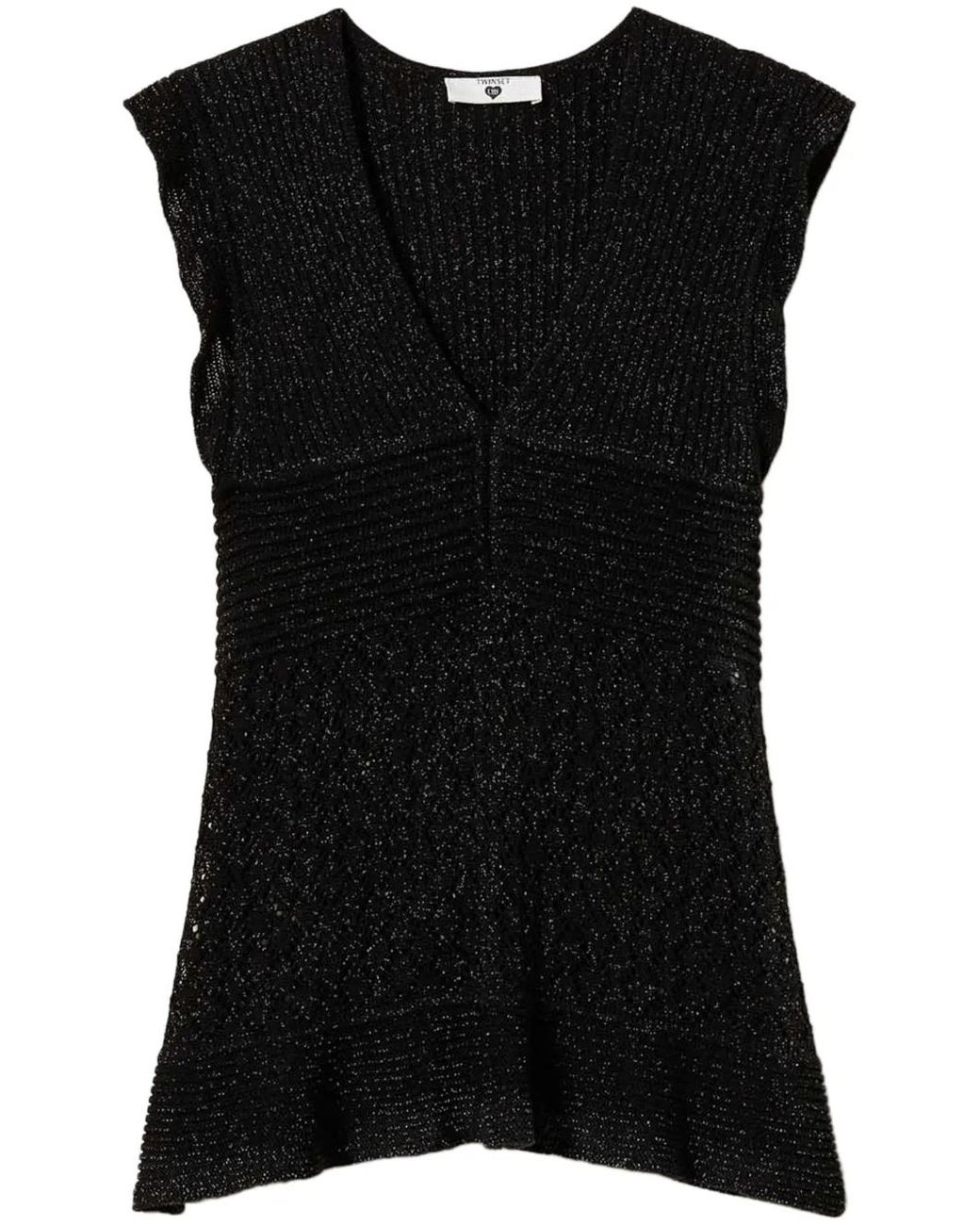 Twinset Black Knitted Top