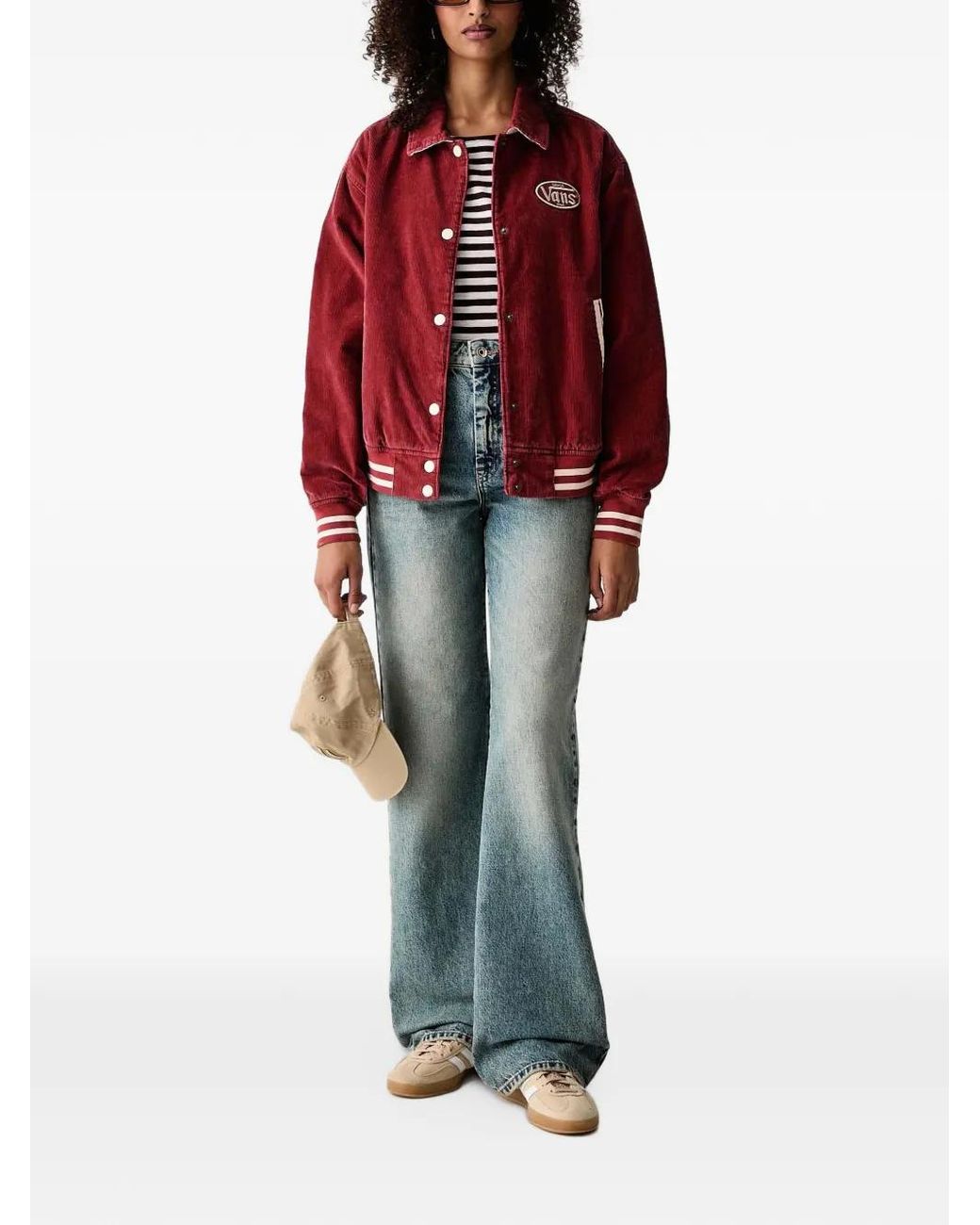 Vans Red Milliken Varsity Jacket