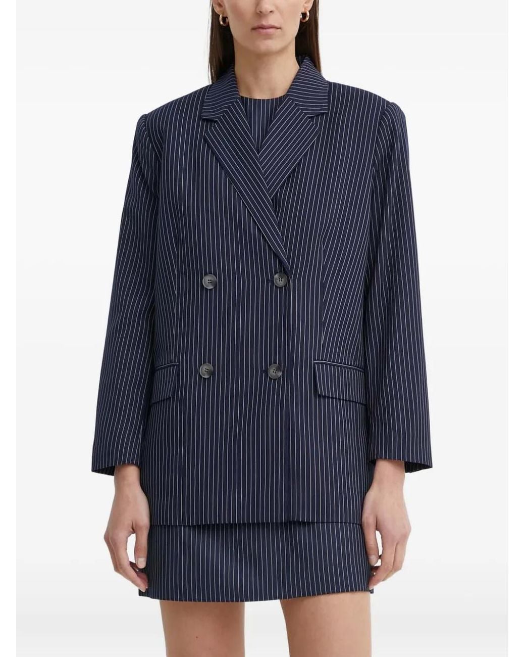 Day Birger et Mikkelsen Blue Herman Double-Breasted Blazer