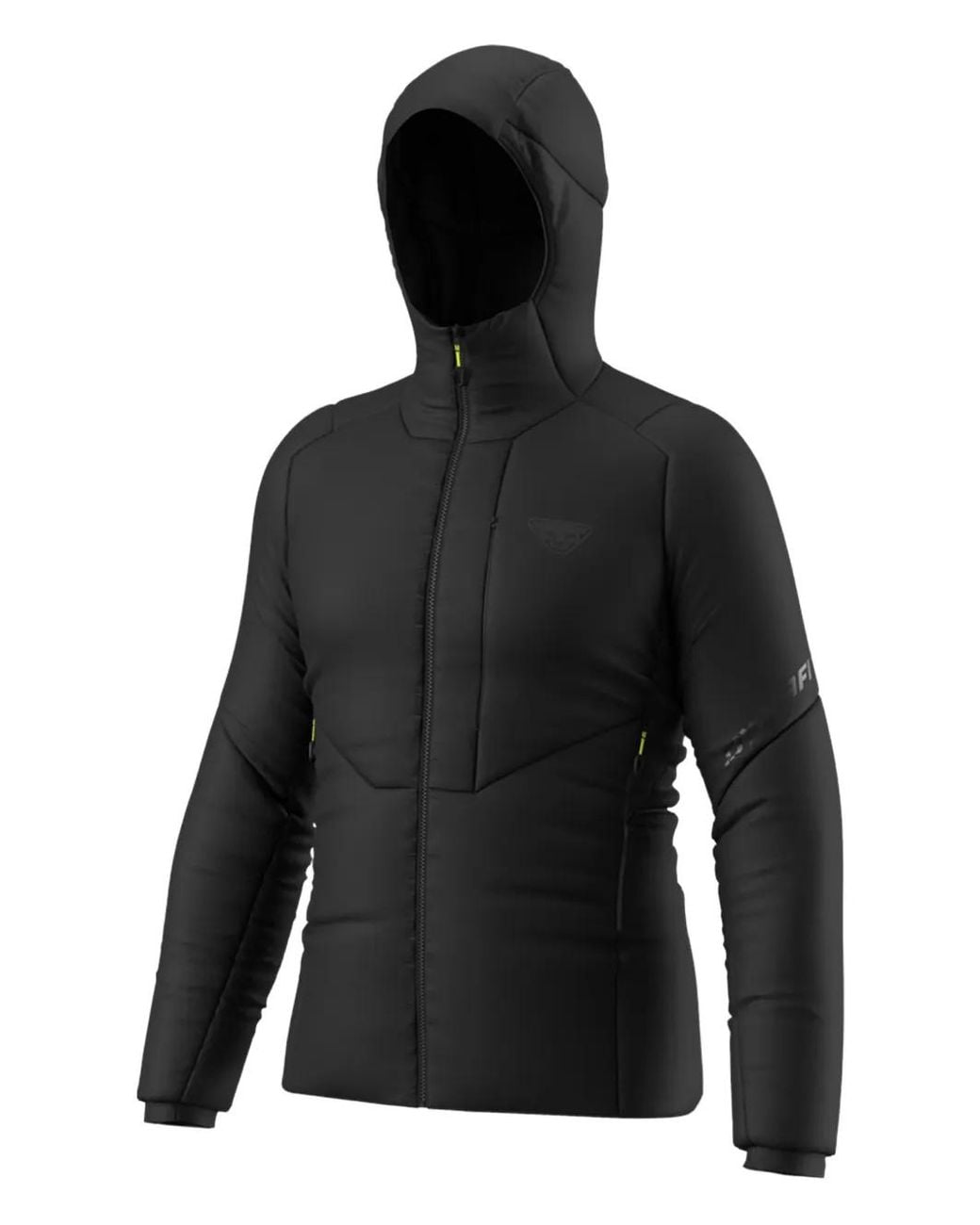 Dynafit Black Primaloft Hooded Zipped Ski Jacket for men