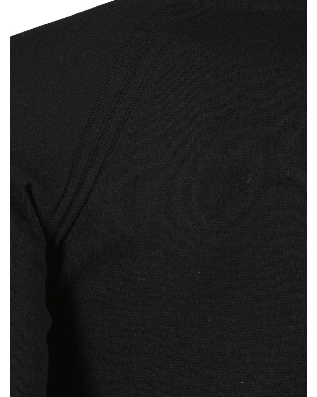 K-Way Black Sebas Ribbed Knitwear for men