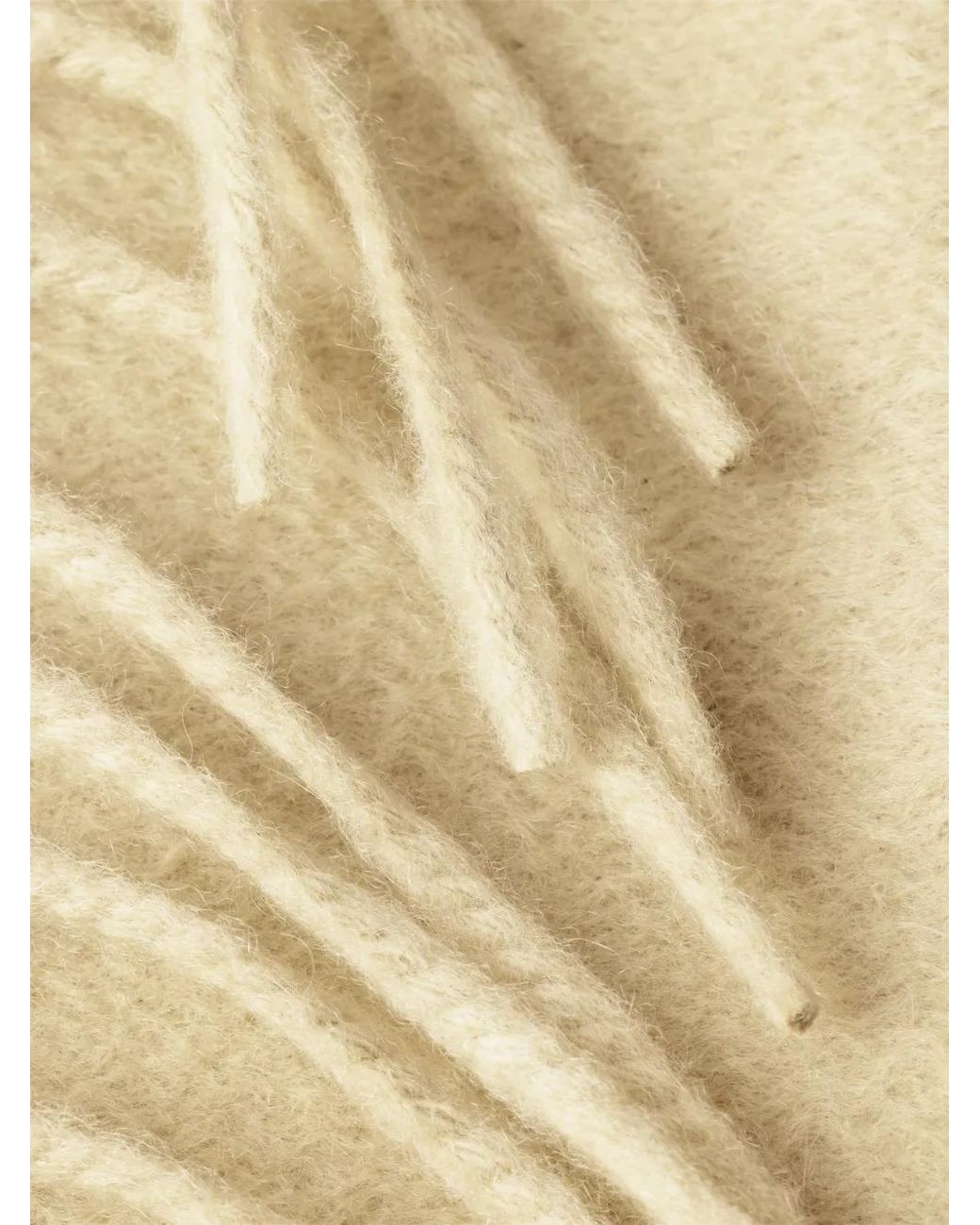 Prada White Logo-Patch Scarf