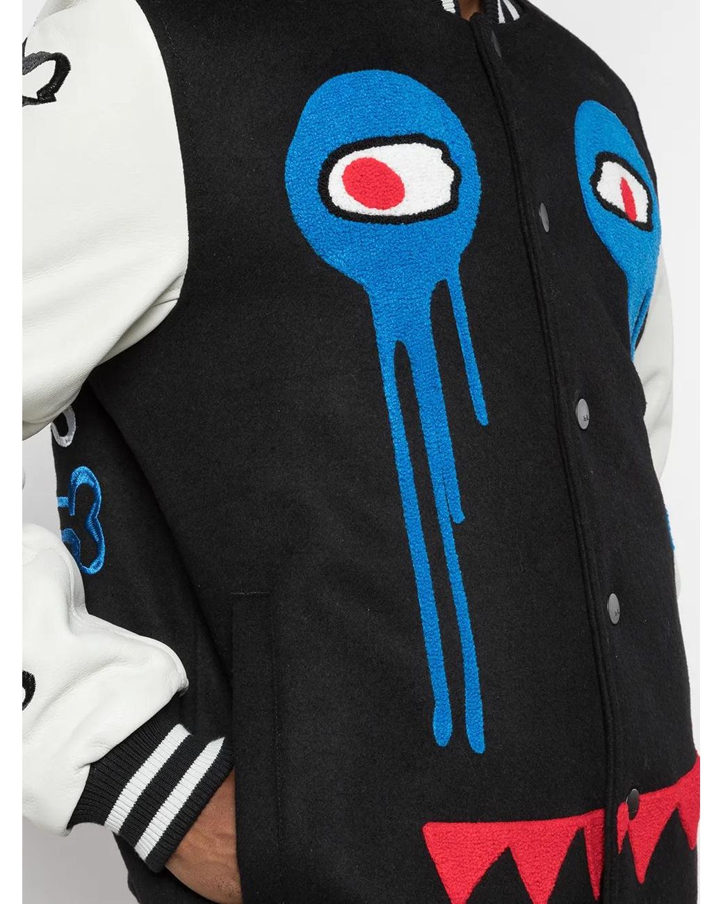 Haculla Blue I Have No Legs Varsity Bomber Jacket for men