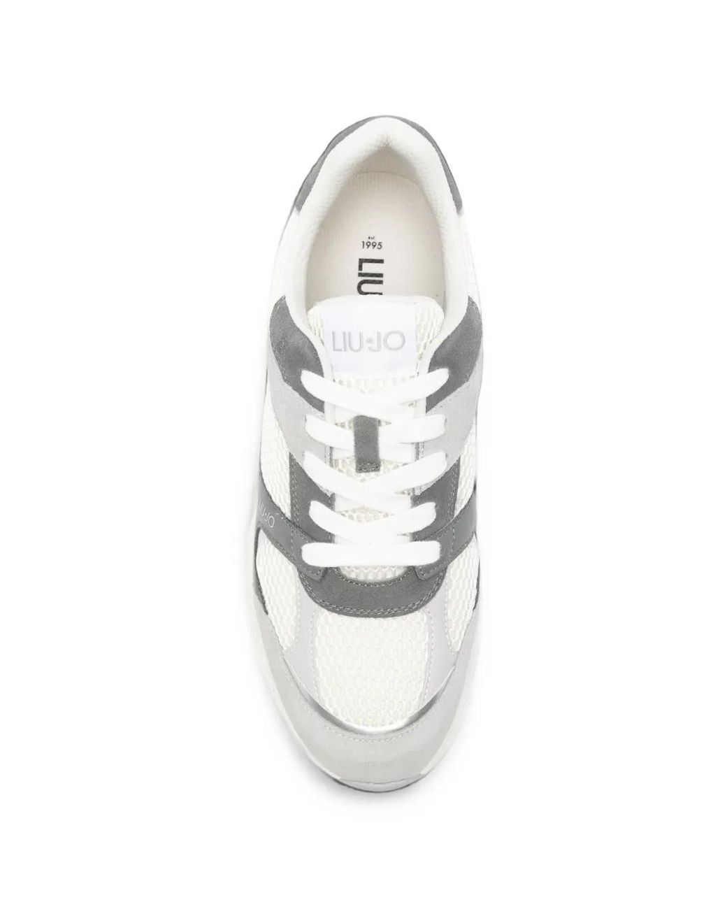Liu Jo White Cooper Panelled Mesh Sneakers for men