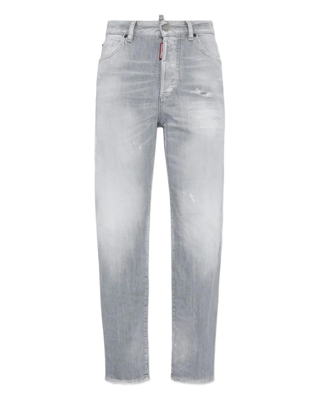 DSquared² Gray Brushed Wash Boston Jeans