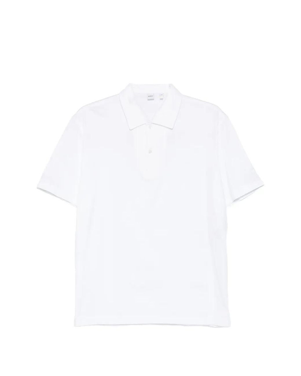 Aspesi White Polo À Manches Courtes for men