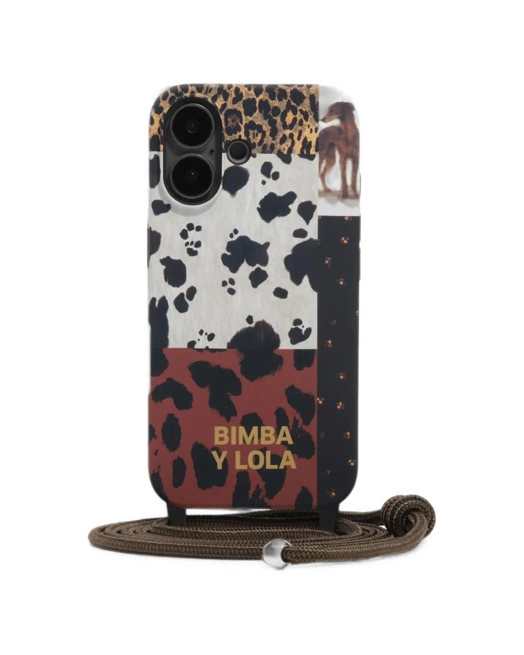 Bimba Y Lola Black Pony Patchwork Iphone 17 Rigid Case