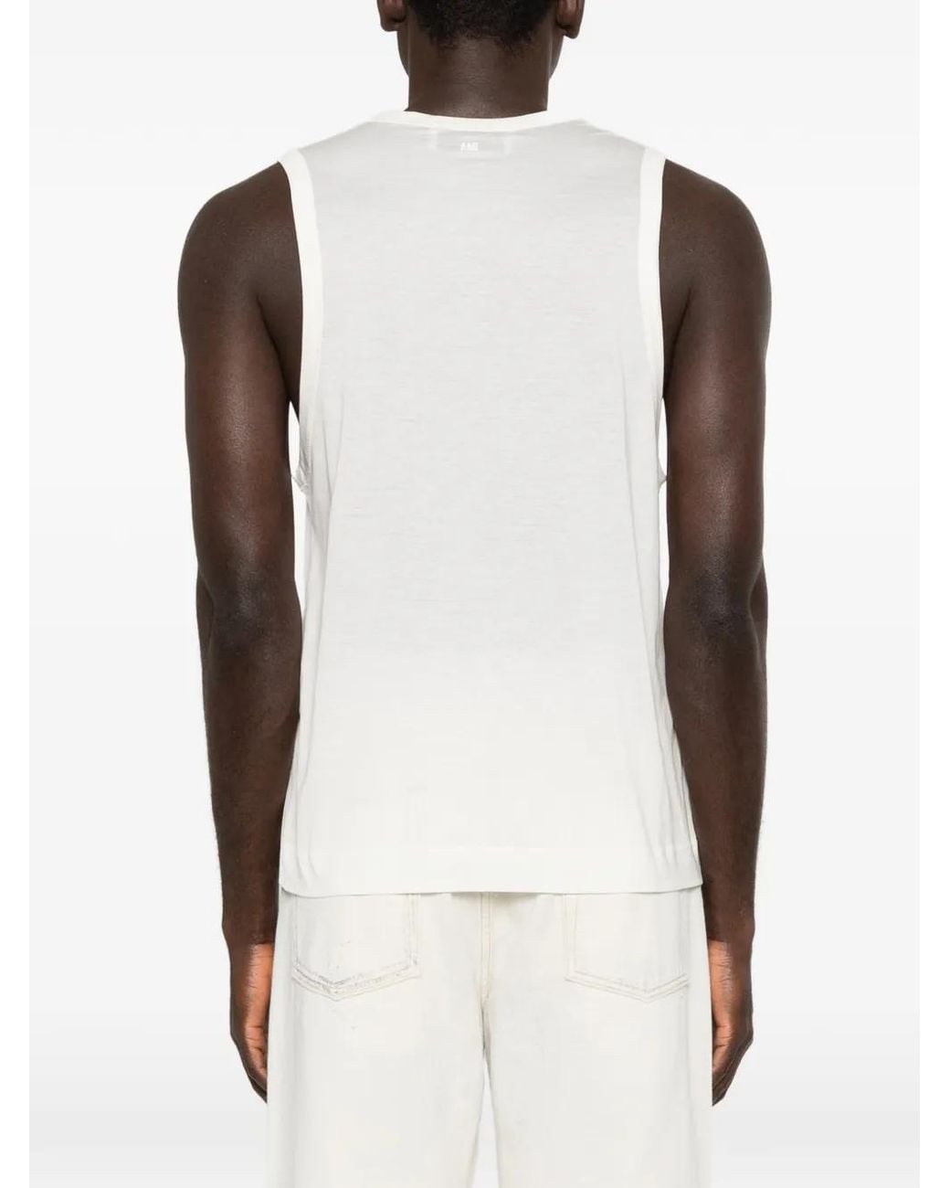 Débardeur AMI pour homme en coloris White